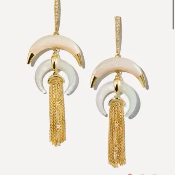 🥳🥳🥳💜FOUND!💜🥳🥳🥳Kendra Scott Rebecca Statement Earrings in Window Drusy - Picture 1 of 2